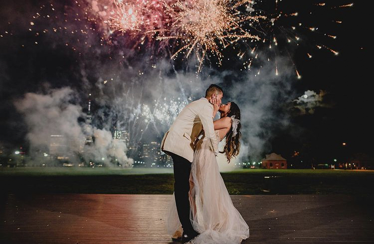 Wedding Fireworks company garden state fireworks